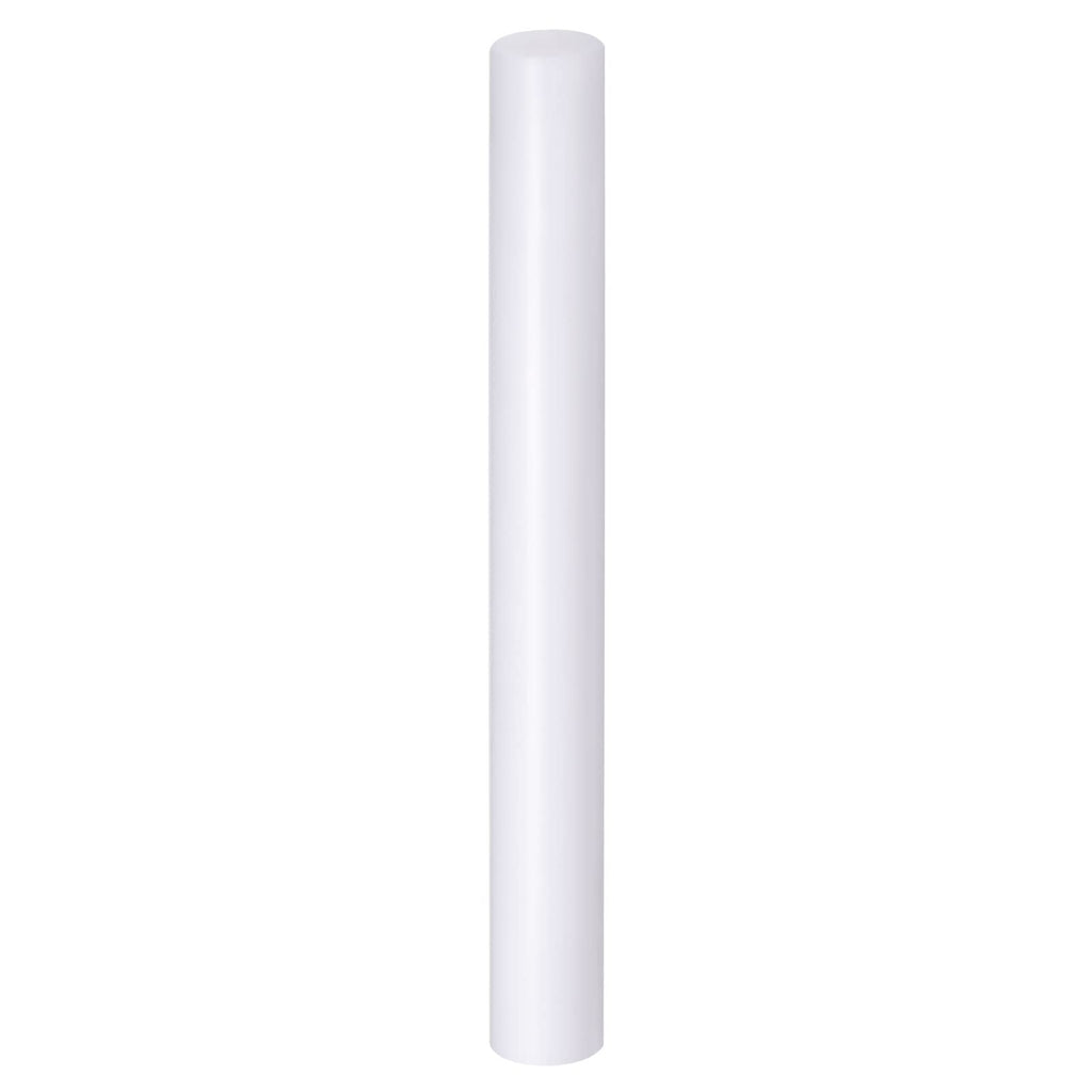 HARFINGTON Acrylic Clay Roller 9 Inch x 1 Inch Solid Non-Stick Plastic Round Tube Roller Polymer Clay Rod Fondant Rolling Pin for Shaping, Sculpting, Modeling DIY Crafts, White