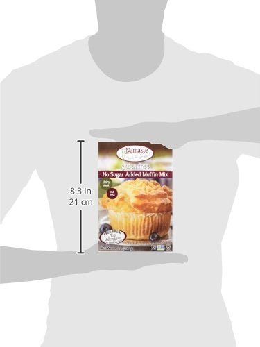 Namaste Foods, Gluten Free No Sugar Added Muffin Mix, 14-Ounce Bags (Pack of 6)