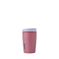 Owala SmoothSip Slider Insulated Stainless Steel Coffee Tumbler, Reusable Iced Coffee Cup, Hot Coffee Travel Mug, BPA Free 12 oz, Crochet Queen