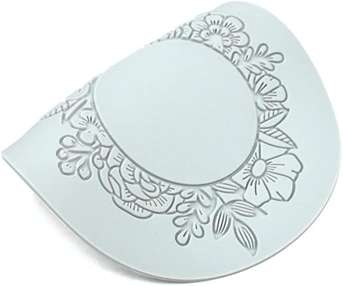 Silicone Lace Mold, Wedding Cake Lace Mat, Coral Cake Decorating Mold Flower Fondant Impression Mats for Edible Lace Fondant Mold, Sugar-Lace Cupcake Mat Tools (A_6.6x6.4x0.12inch)