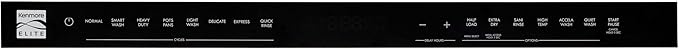 Kenmore Elite 24" Built-in Stainless Steel Tub Dishwasher TotalFlex 3rd, SmartWash, UltraWash, TurboDry, MoreSpace Plus Adjustable Rack, Energy Star Certified, Black