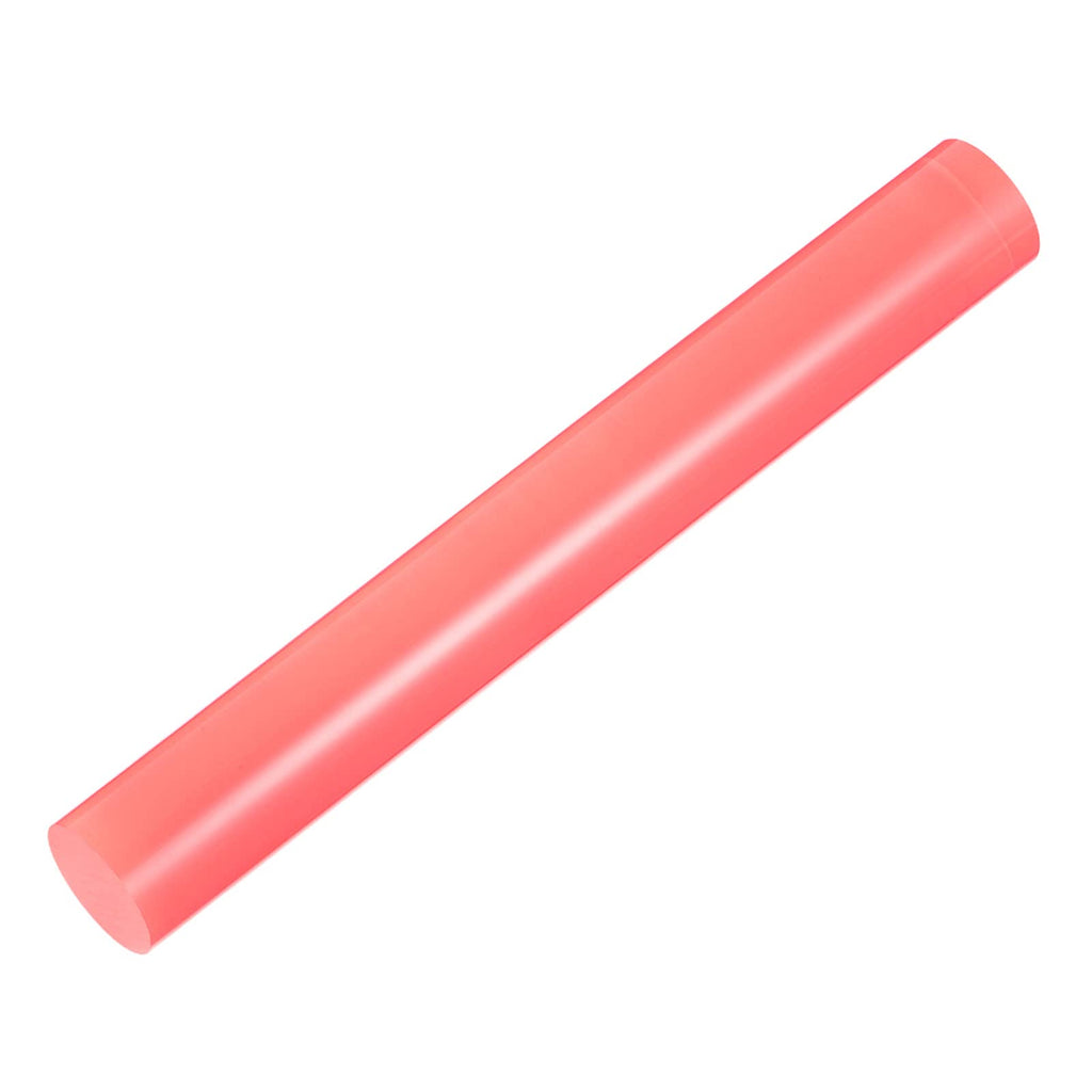 HARFINGTON Acrylic Clay Roller 8 Inch x 1 Inch Solid Non-Stick Plastic Round Tube Roller Polymer Clay Rod Fondant Rolling Pin for Shaping, Sculpting, Modeling DIY Crafts, Pink