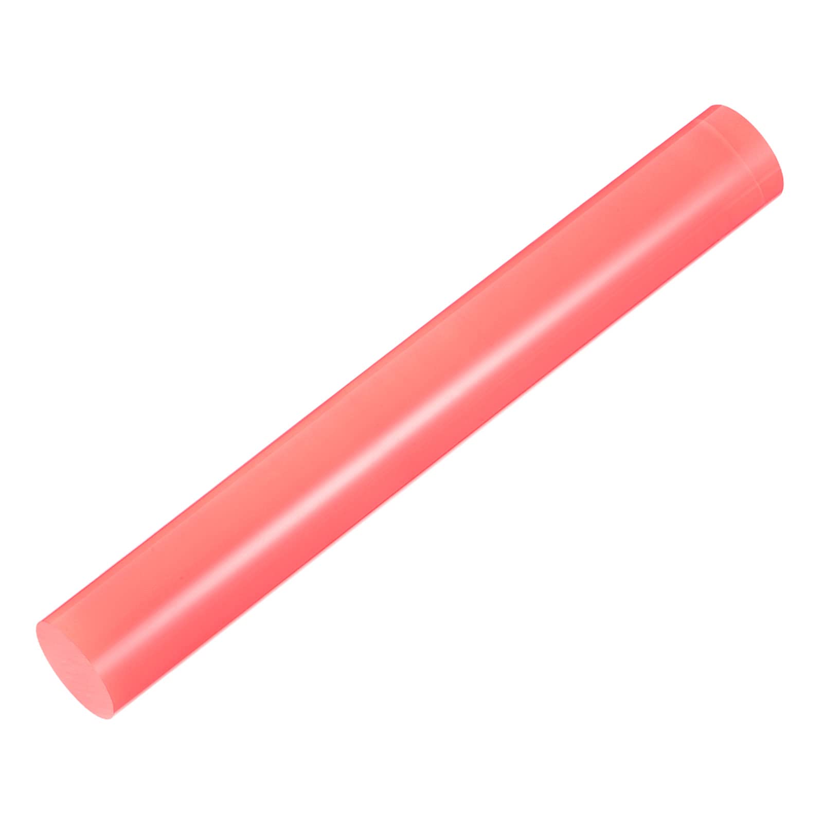 HARFINGTON Acrylic Clay Roller 8 Inch x 1 Inch Solid Non-Stick Plastic Round Tube Roller Polymer Clay Rod Fondant Rolling Pin for Shaping, Sculpting, Modeling DIY Crafts, Pink