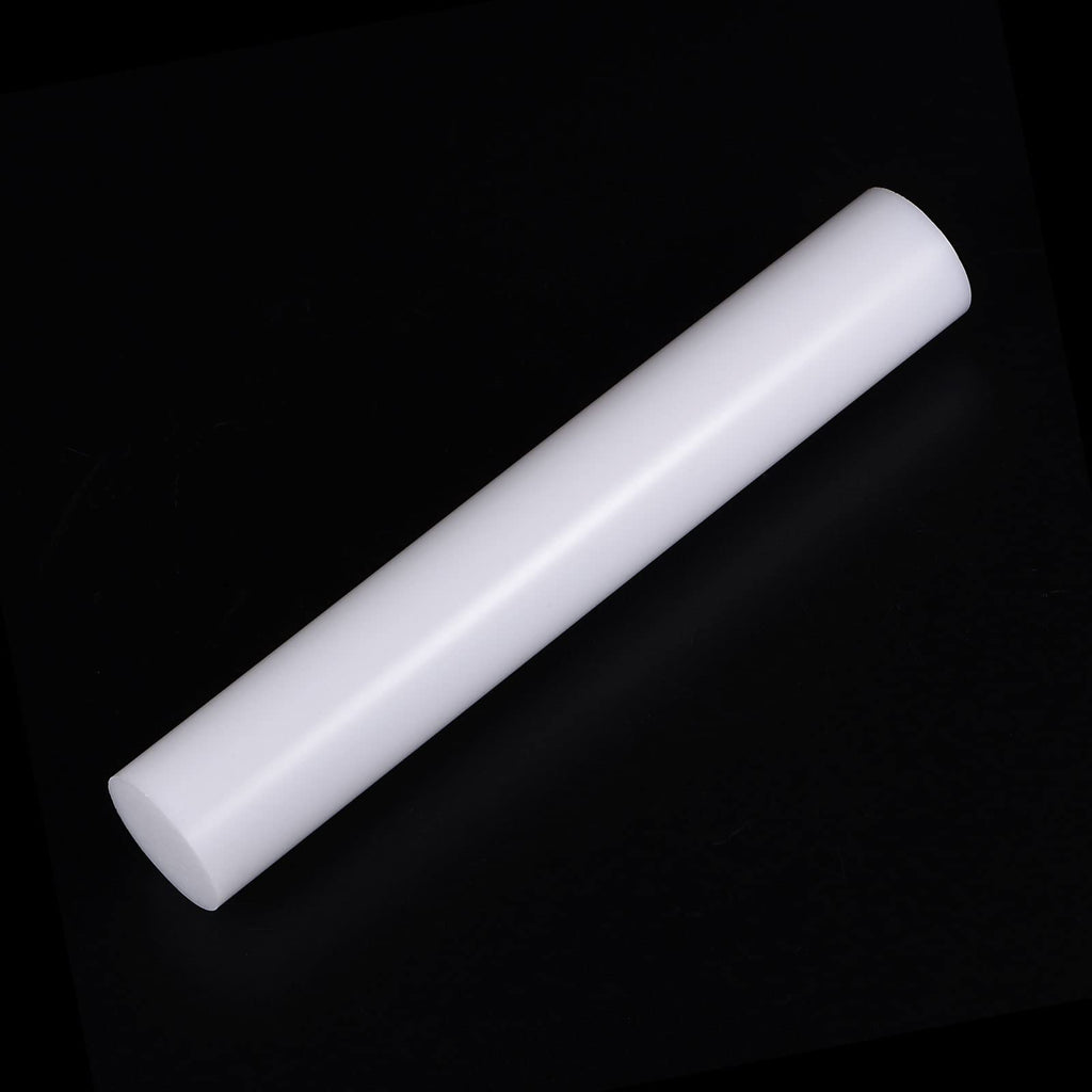 HARFINGTON Acrylic Clay Roller 6 Inch x 1 Inch Solid Non-Stick Plastic Round Tube Roller Polymer Clay Rod Fondant Rolling Pin for Shaping, Sculpting, Modeling DIY Crafts, White