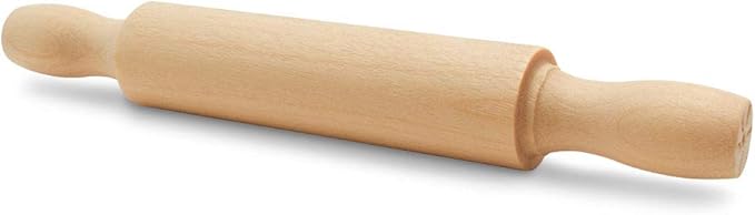 Wooden Mini Rolling Pin, 5 Inches Long, Pack of 25, Great for in The Kitchen, Play-doh, Crafting and Imaginative Play, by Woodpeckers