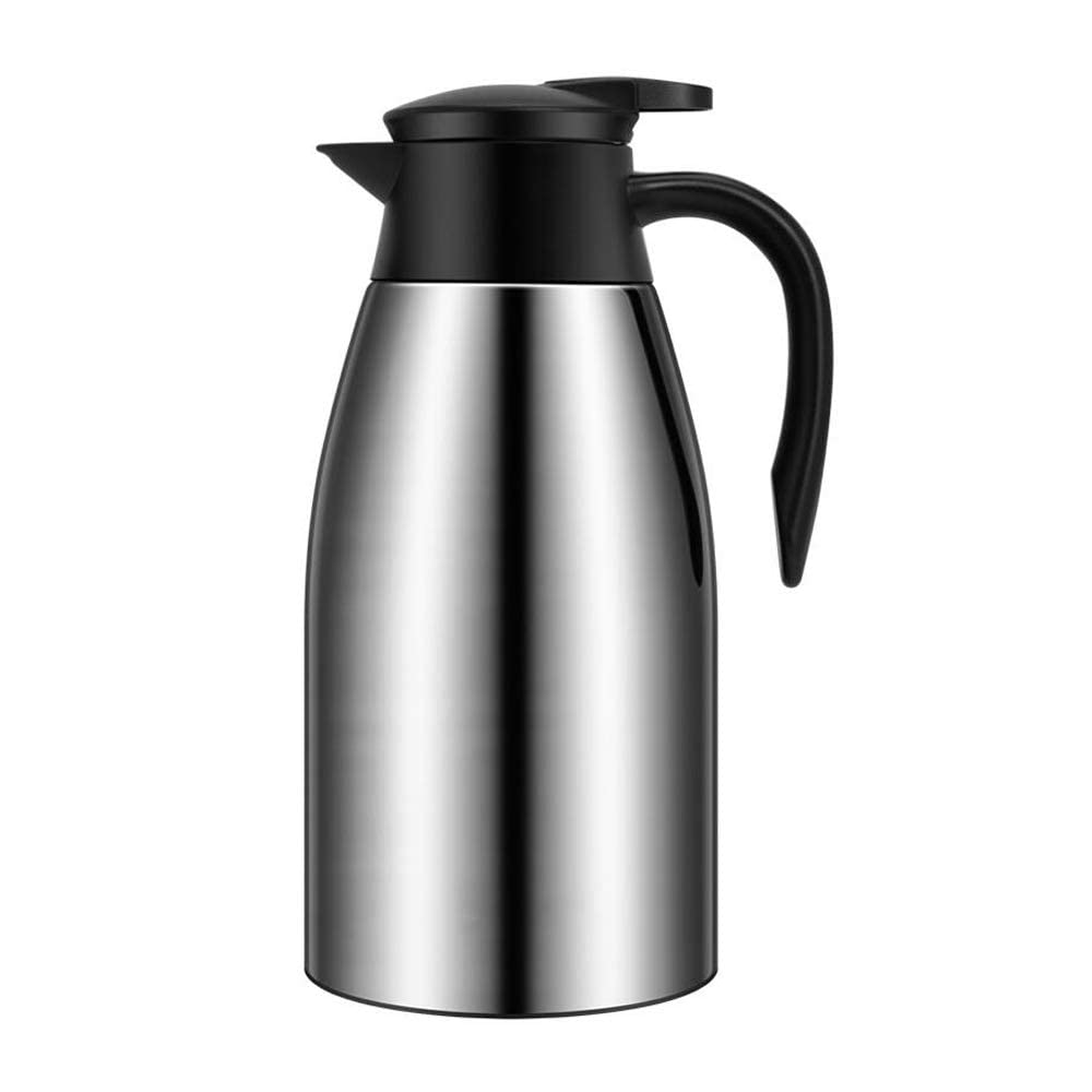 68oz Coffee Carafe Airpot Insulated Coffee Urn Stainless Steel Vacuum Thermal Pot Flask for Coffee, Hot Water, Tea, Hot Beverage - Keep 12 Hours Hot, 24 Hours Cold