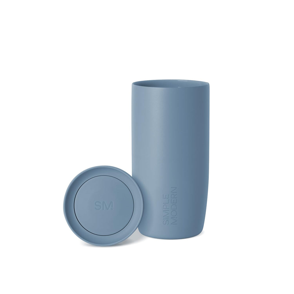 Simple Modern Insulated Travel Coffee Mug 360° Lid | 16oz | Blue