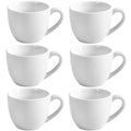 homEdge Mini Porcelain Espresso Cup, 3 Ounces / 90 ml Tiny Coffee Mugs Demitasse for Espresso, Tea- White
