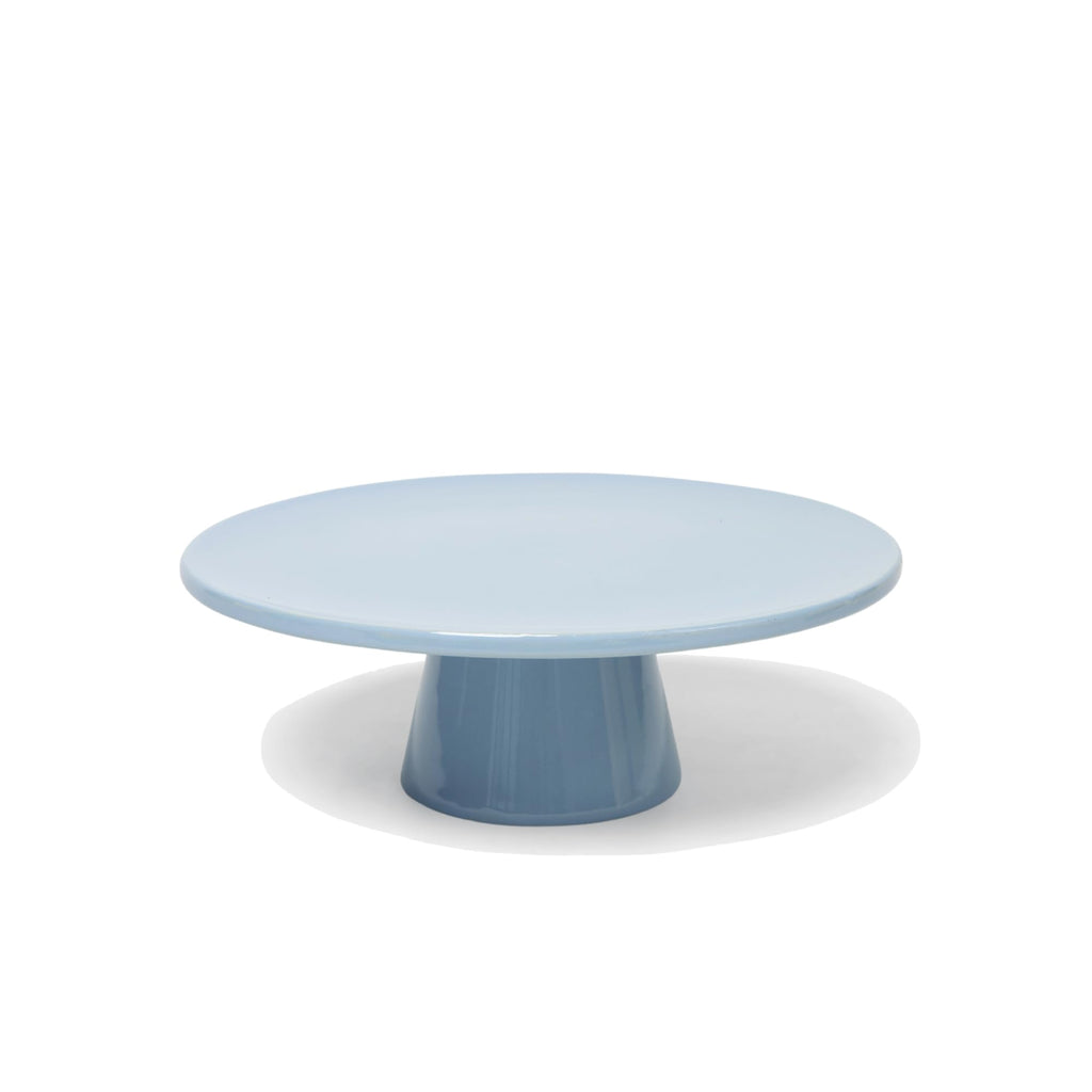 THE Cake Stand, 10 Inch Ceramic Pedestal Dessert Stand, Periwinkle