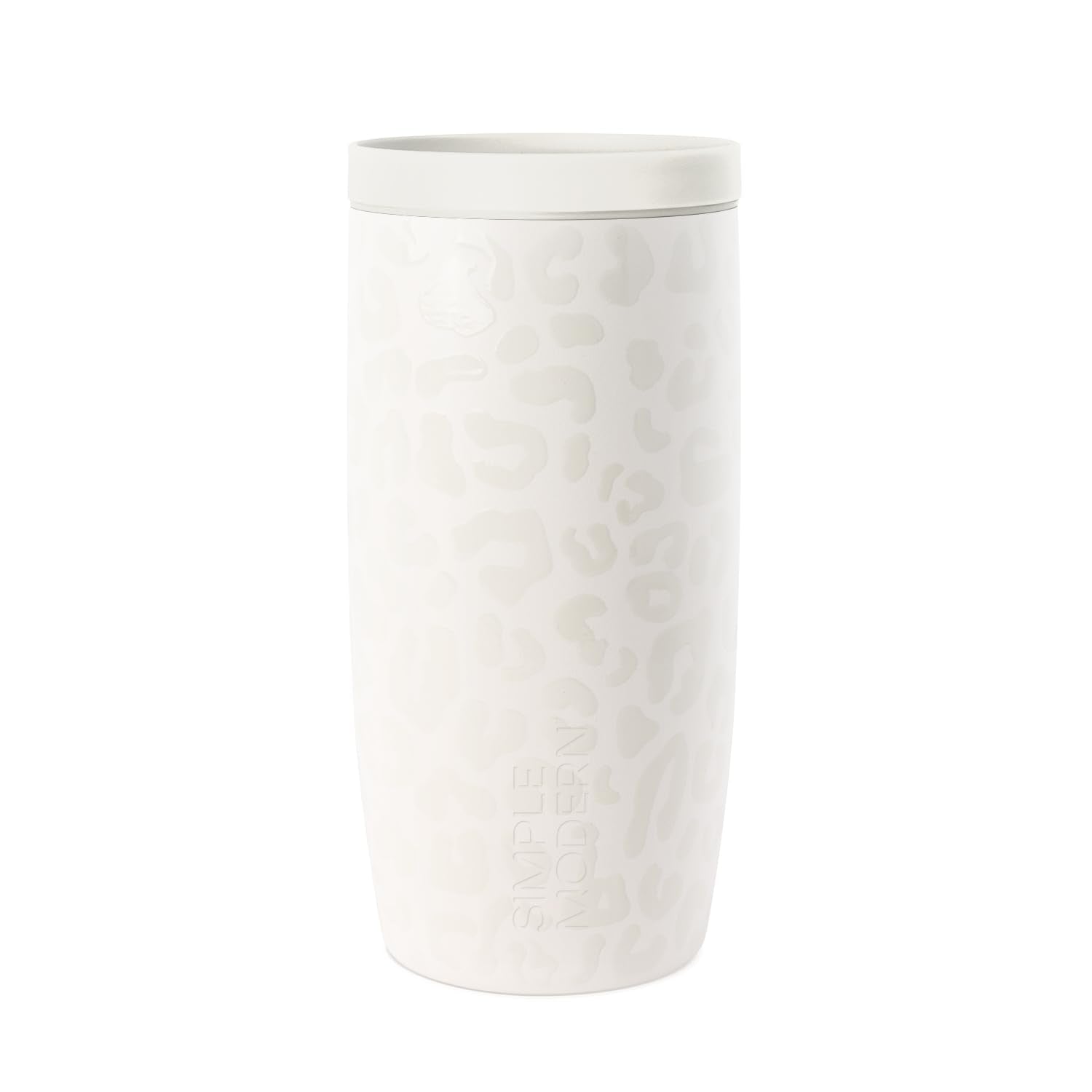 Simple Modern Insulated Travel Coffee Mug 360° Lid | 16oz | Leopard