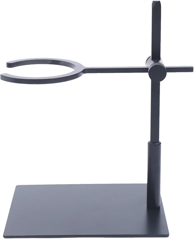 Fetcoi Pour Over Stand Coffee Station, Black Aluminum Pour Over Coffee Dripper Adjustable Coffee Filter Stand Holder for Coffee Connoisseurs, Coffee Lovers for Best Coffee Experience