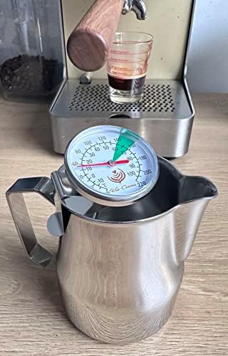 Milk Frother Jug Thermometer for Coffee Machine Milk Frothing Pitcher