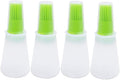 Silicone Oil bottle brush，BBQ/Pastry Basting Brushes,Silicone Cooking Grill Barbecue Baking Pastry Oil/Honey/Sauce Bottle Brush (4 PCS,green)