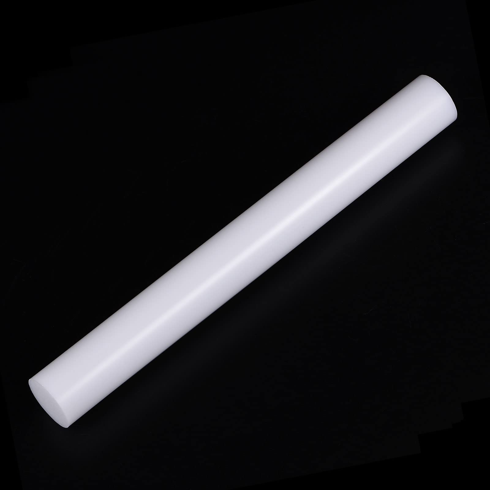 HARFINGTON Acrylic Clay Roller 9 Inch x 1 Inch Solid Non-Stick Plastic Round Tube Roller Polymer Clay Rod Fondant Rolling Pin for Shaping, Sculpting, Modeling DIY Crafts, White