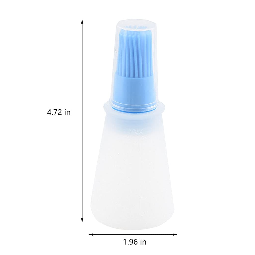 Silicone Oil bottle brush，BBQ/Pastry Basting Brushes,Silicone Cooking Grill Barbecue Baking Pastry Oil/Honey/Sauce Bottle Brush (4 PCS,orange)