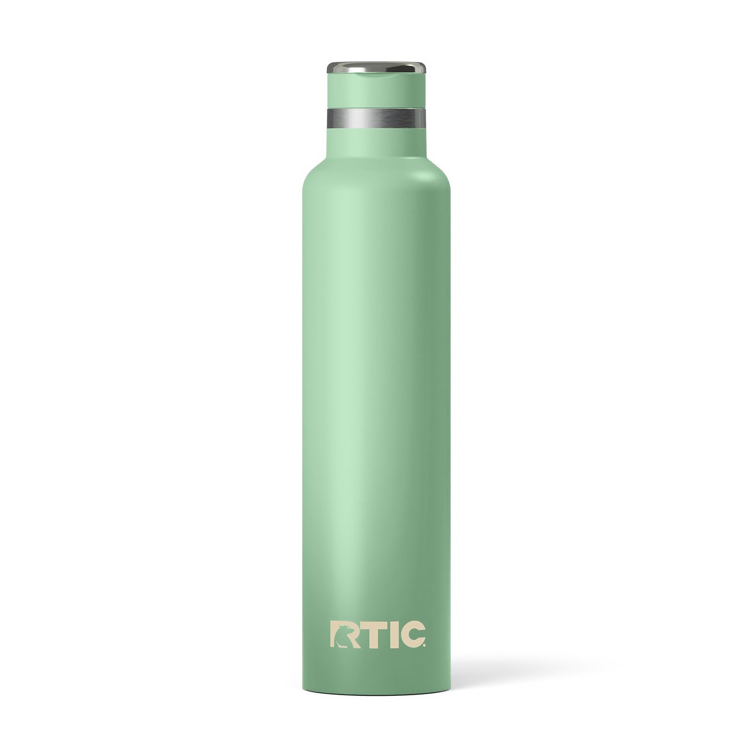 RTIC 26oz Journey Water Bottle Ceramic Lined Metal Stainless Steel Vacuum Insulated, BPA Free, Reusable, for Water, Hot and Cold Drinks, Travel, Sports, Camping, Sage