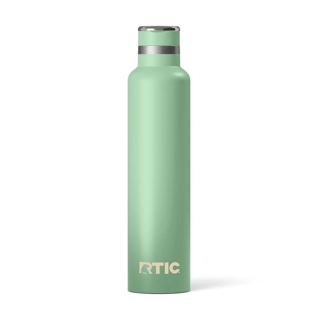 RTIC 26oz Journey Water Bottle Ceramic Lined Metal Stainless Steel Vacuum Insulated, BPA Free, Reusable, for Water, Hot and Cold Drinks, Travel, Sports, Camping, Sage