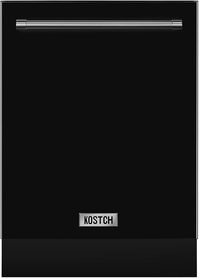 KOSTCH 24 inch Built-In Dishwasher,Top Control 8 Wash Programs Slide In DishWasher Machine with Third Rack,Large Capacity 15 Place Settings, ENERGY STAR Certified, 45-dBA Ultra-Quiet (Stainless Steel)