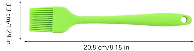Silicone brush, Oil Brush for BBQ Kitchen Cooking Baking and Grilling (2 PCS,orange)