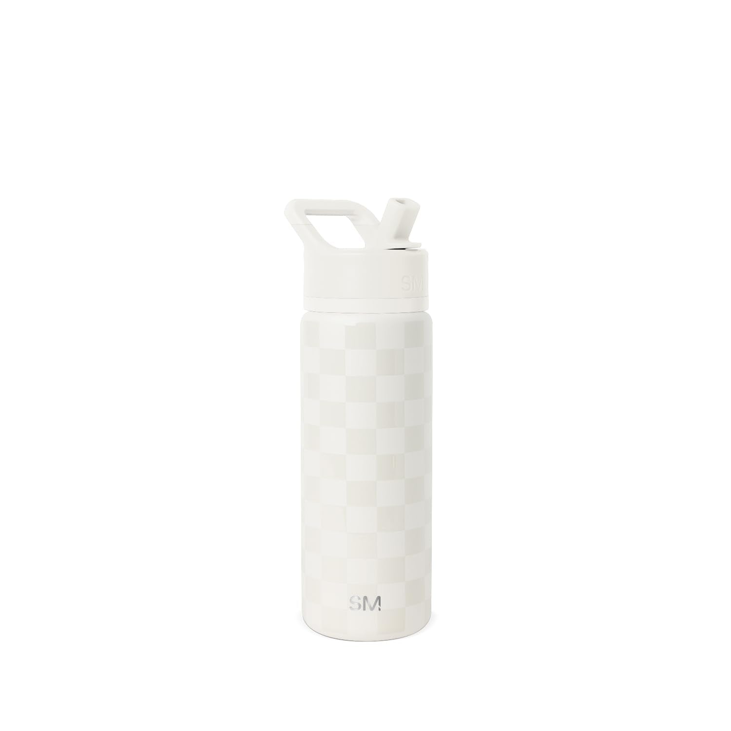 Simple Modern Insulated Water Bottle with Straw | 18oz | Checkered