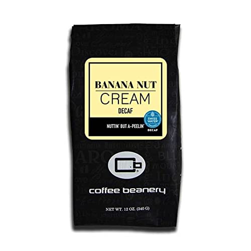 Banana Nut Bread Flavored Coffee SWP Decaf, Specialty Arabica Coffee, Medium Roast, 12 ounce, Automatic Drip (Ground)