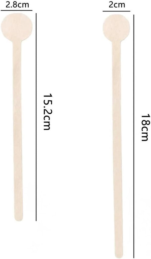 100-500 PCS Personalized Wooden Drink Stirrers, Custom Disposable Coffee Stir Sticks with Round Ends, Favor Decor for Wedding/Party/Business/Gift, Coffee Stirrer or Cupcake Picks
