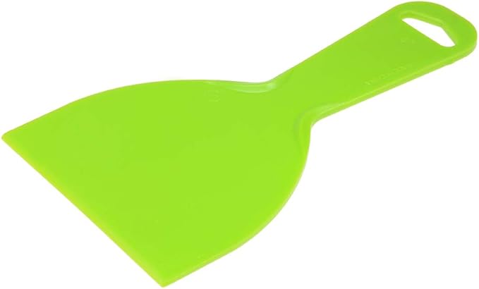 uxcell Putty Scraper 4" Plastic Flexible Putty Knives Disposable Spreader for Taping Drywall Wall Painting Green 2pcs