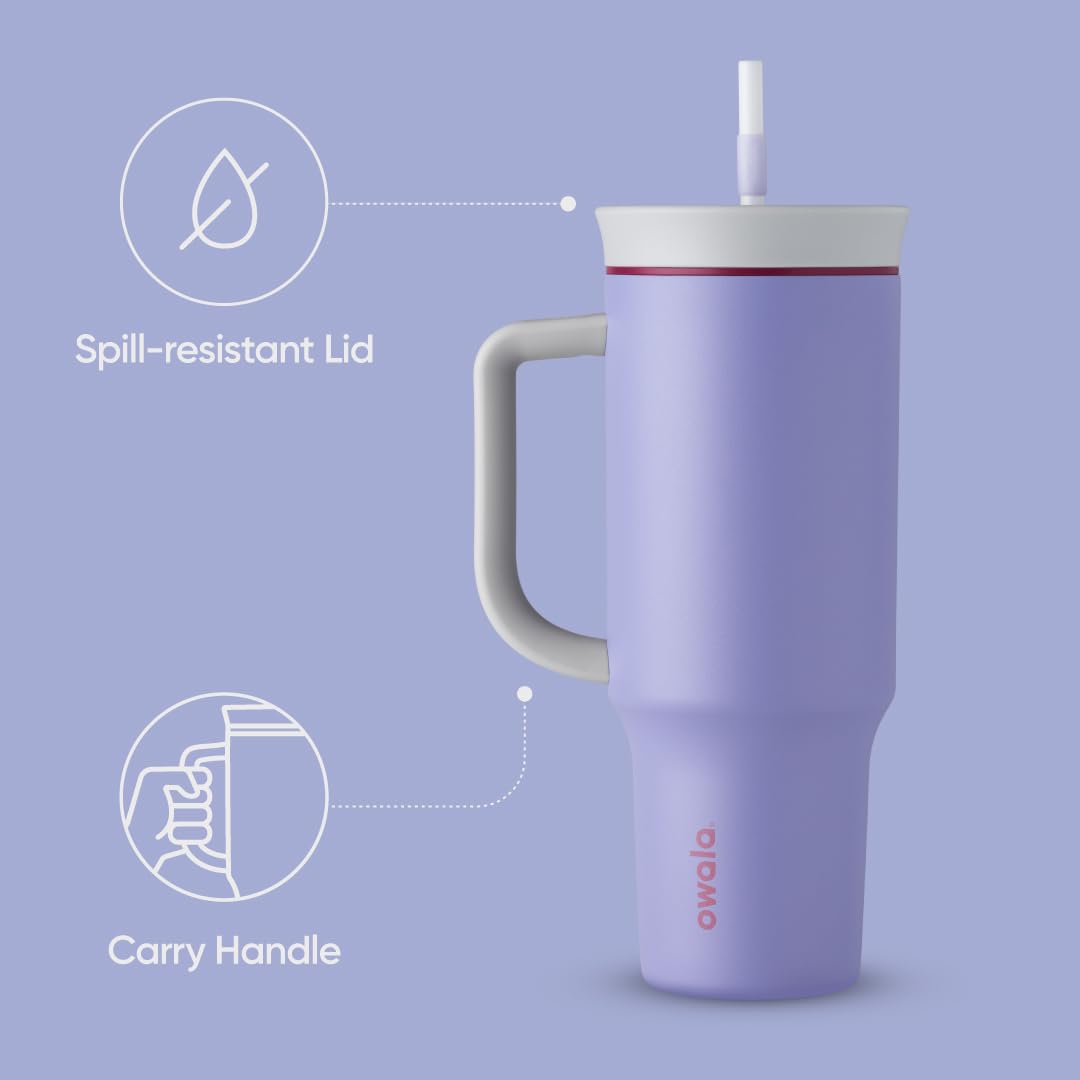Owala Tumbler Stainless Steel Water Bottle 40 oz Whimsical Daydream