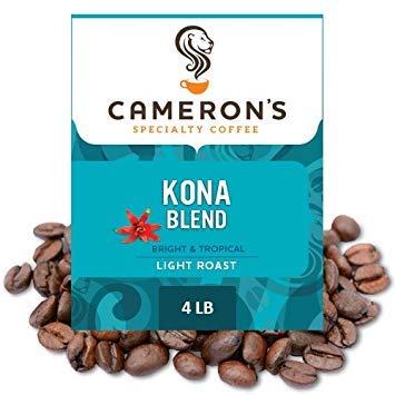 Cameron's Coffee Roasted Whole Bean Coffee, Decaf Breakfast Blend, 4 Pound