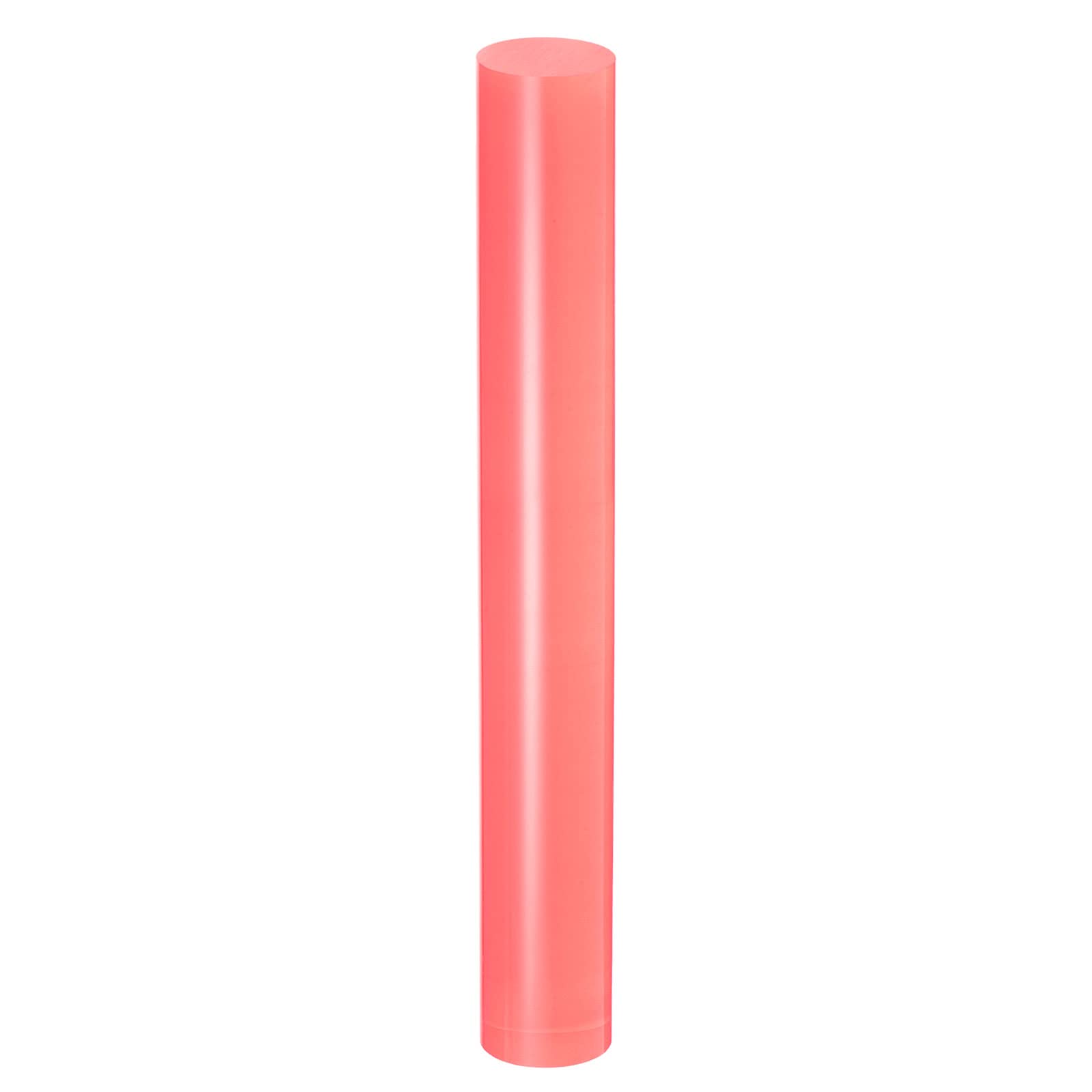 HARFINGTON Acrylic Clay Roller 8 Inch x 1 Inch Solid Non-Stick Plastic Round Tube Roller Polymer Clay Rod Fondant Rolling Pin for Shaping, Sculpting, Modeling DIY Crafts, Pink