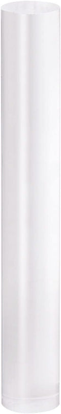 HARFINGTON Acrylic Clay Roller 7.28 Inch x 1 Inch Solid Non-Stick Plastic Round Tube Roller Polymer Clay Rod Fondant Rolling Pin for Shaping, Sculpting, Modeling DIY Crafts, Transparent