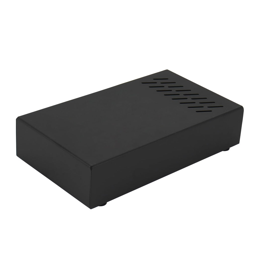 DIBTSA Espresso Knock Box Drawer, Stainless Steel Coffee Grounds Container with Removable Rubber Knock Bar and Non-slip Base, Mini 9.29 x 5.43 x 2.08 inches (Black)