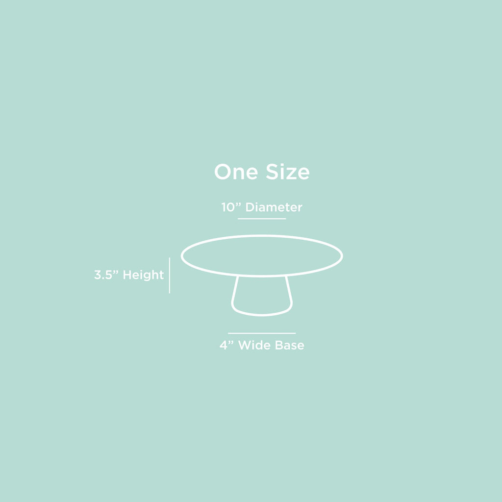 THE Cake Stand, 10 Inch Ceramic Pedestal Dessert Stand, Periwinkle