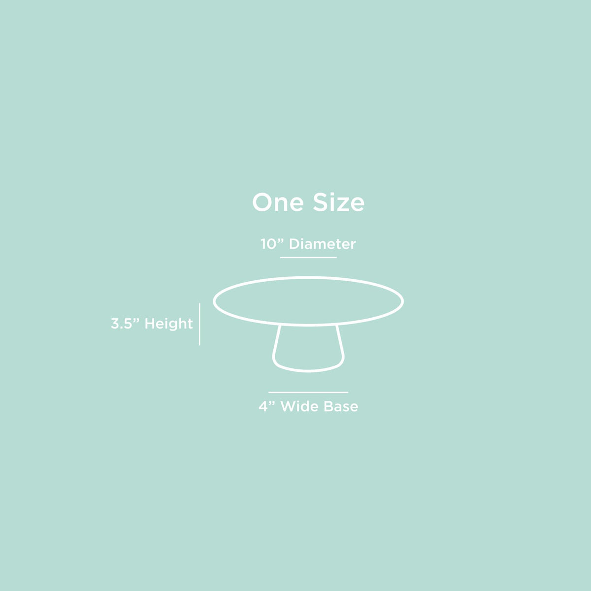 THE Cake Stand, 10 Inch Ceramic Pedestal Dessert Stand, Periwinkle