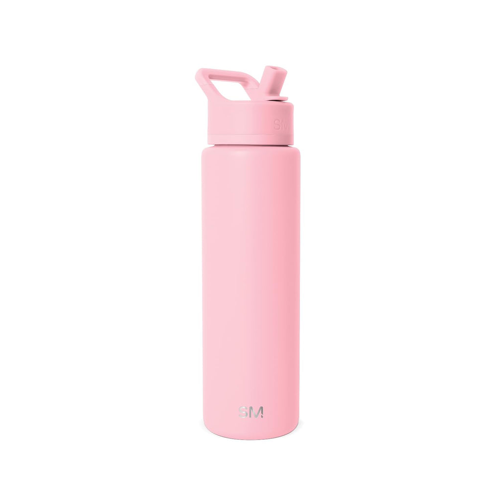 Simple Modern Insulated Water Bottle with Straw | 30oz | Pink