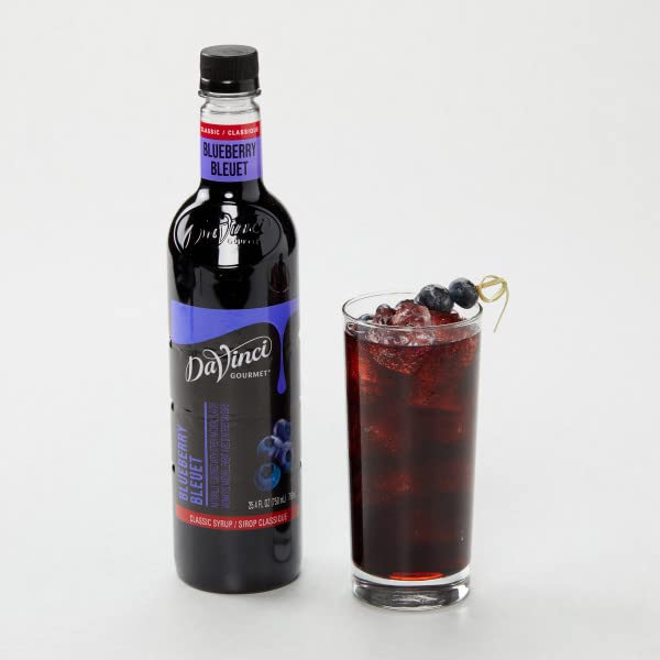 DaVinci Gourmet Classic Blueberry Syrup, 25.4 Fluid Ounces (Pack of 4)