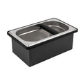 watchget Espresso Knock Box Large Size Stainless Steel Coffee Grounds Coffee Pucks Container Shock-absorbent Knock Box for Espresso Machine Non-Slip Base Barista Accessories