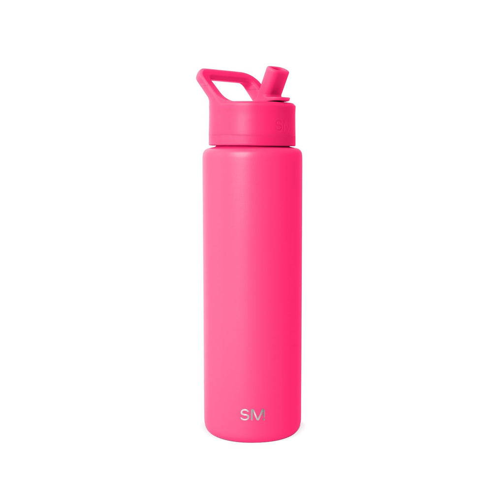 Simple Modern Insulated Water Bottle with Straw | 30oz | Pink