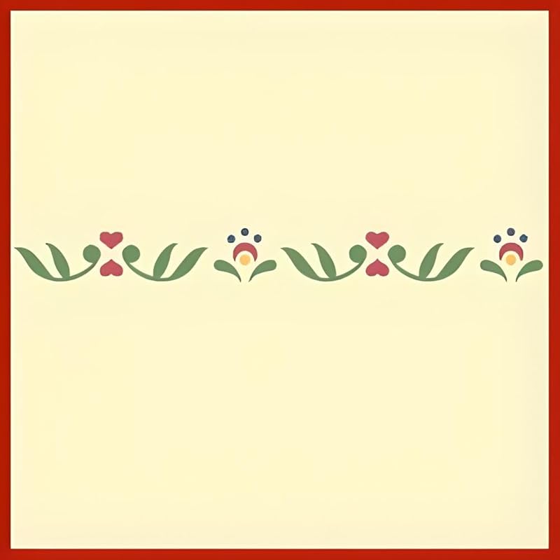 Rosemaling Pattern 3 & 4 Mini Stencils - Reusable Mylar Templates for DIY Crafts, Wood Signs, Walls & Fabric - Nordic Folk Art Painting & Scandinavian Designs - The Artful Stencil