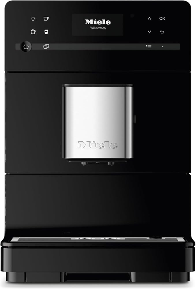 Miele CM 5300 Automatic Bean-to-Cup Coffee Maker - With OneTouch for Two, AromaticSystem, Individual Profile Settings, and Cleaning Programs, in Obsidian Black