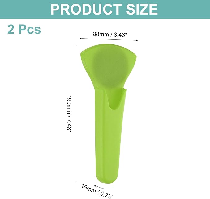 uxcell 2 Pcs Magnetic Scissor Holder, 7.48" x 3.46" Plastic Scissors Cover Durable Waterproof Protector Portable with Round Magnetic Absorber for Kitchen Shears, Green