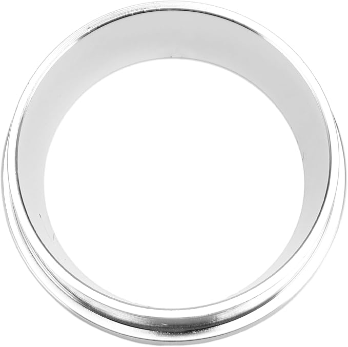 57.5MM Espresso Dosing Funnel, 304 Stainless Steel Coffee Dosing Ring Catcher Ring, Universal Coffee Dosing Ring Replacement for Home Coffee Machine Tools(Silver)