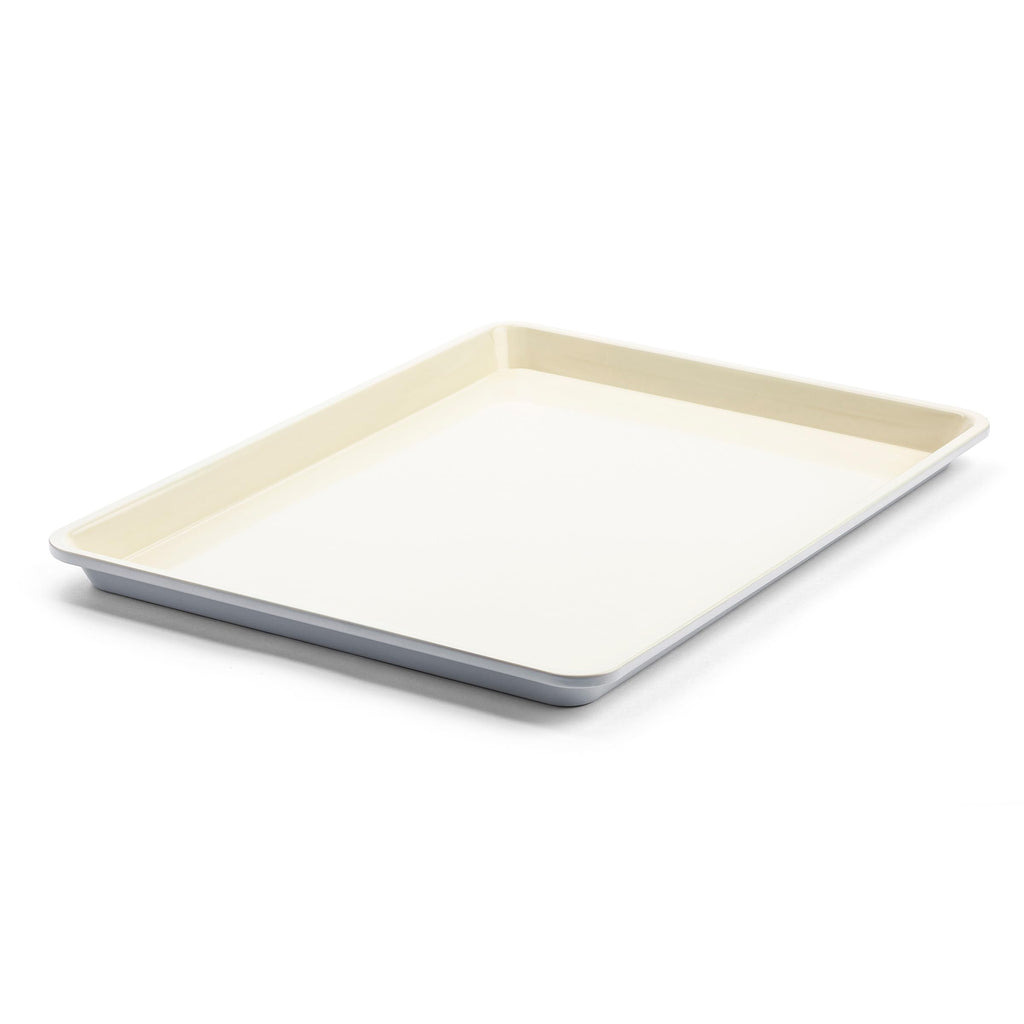 GreenLife Bakeware 18” x 13” Half Cookie Sheet Baking Pan, Non-Toxic PFAS-Free Healthy Ceramic Nonstick, Oven Safe to 450°F, Easy Release, Even Heating, Easy Clean, Gray