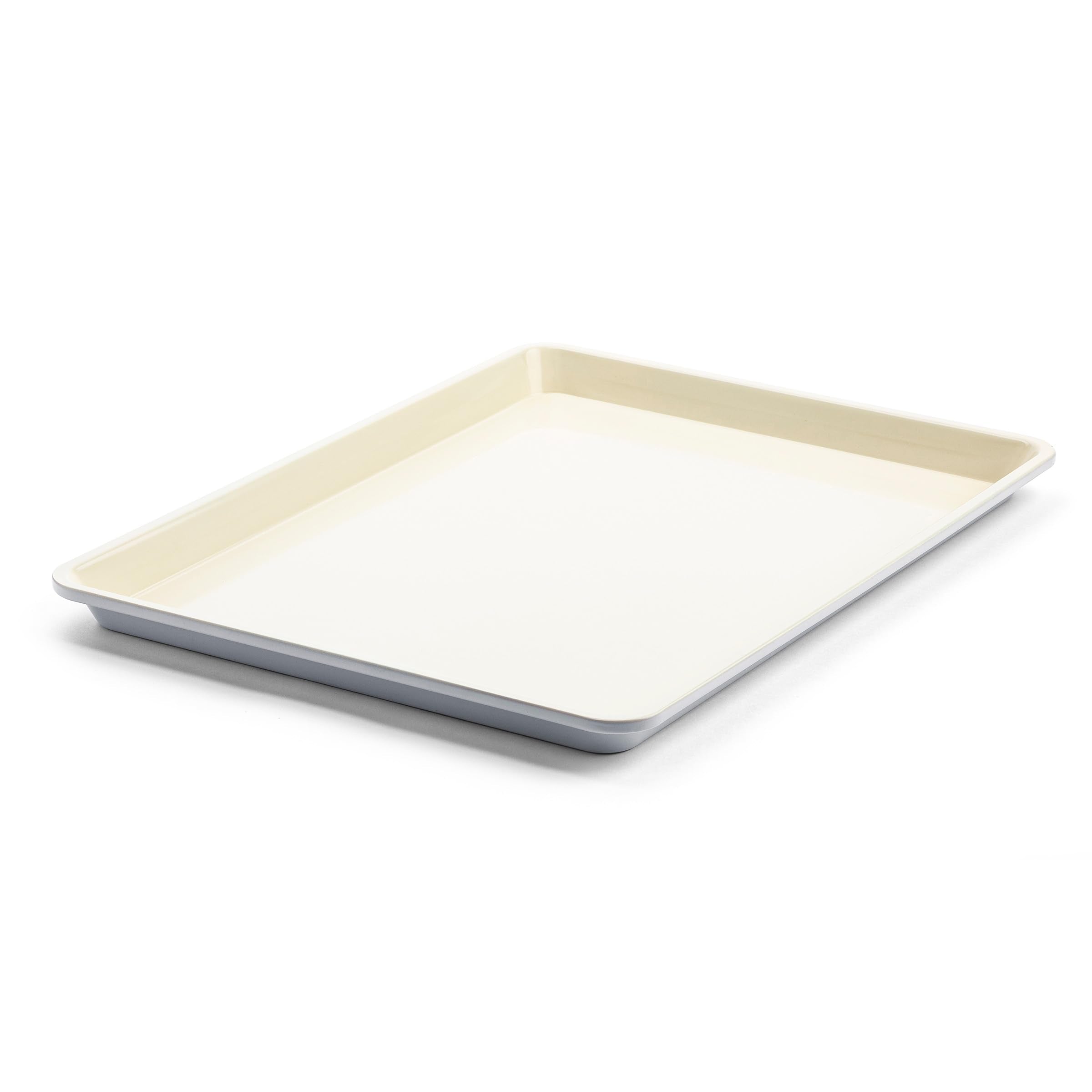 GreenLife Bakeware 18” x 13” Half Cookie Sheet Baking Pan, Non-Toxic PFAS-Free Healthy Ceramic Nonstick, Oven Safe to 450°F, Easy Release, Even Heating, Easy Clean, Gray