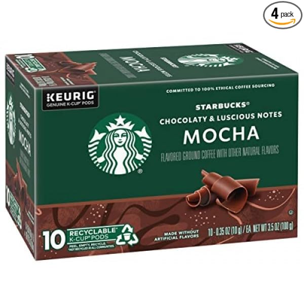 Starbucks K-Cup Coffee Pods, Flavored Hot or Iced Coffee, 60 Keurig Pods