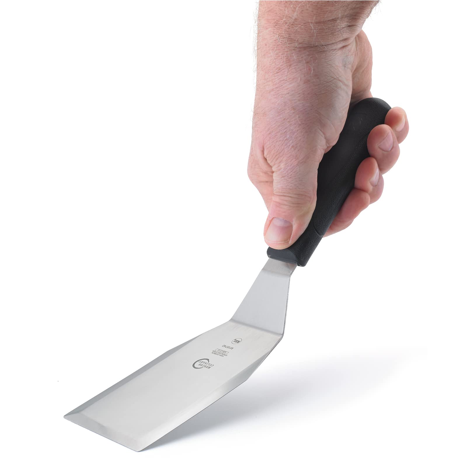Mercer Culinary Millennia Heavy Duty Turner /Spatula, 5 Inch x 3 Inch Blade, Black Handle