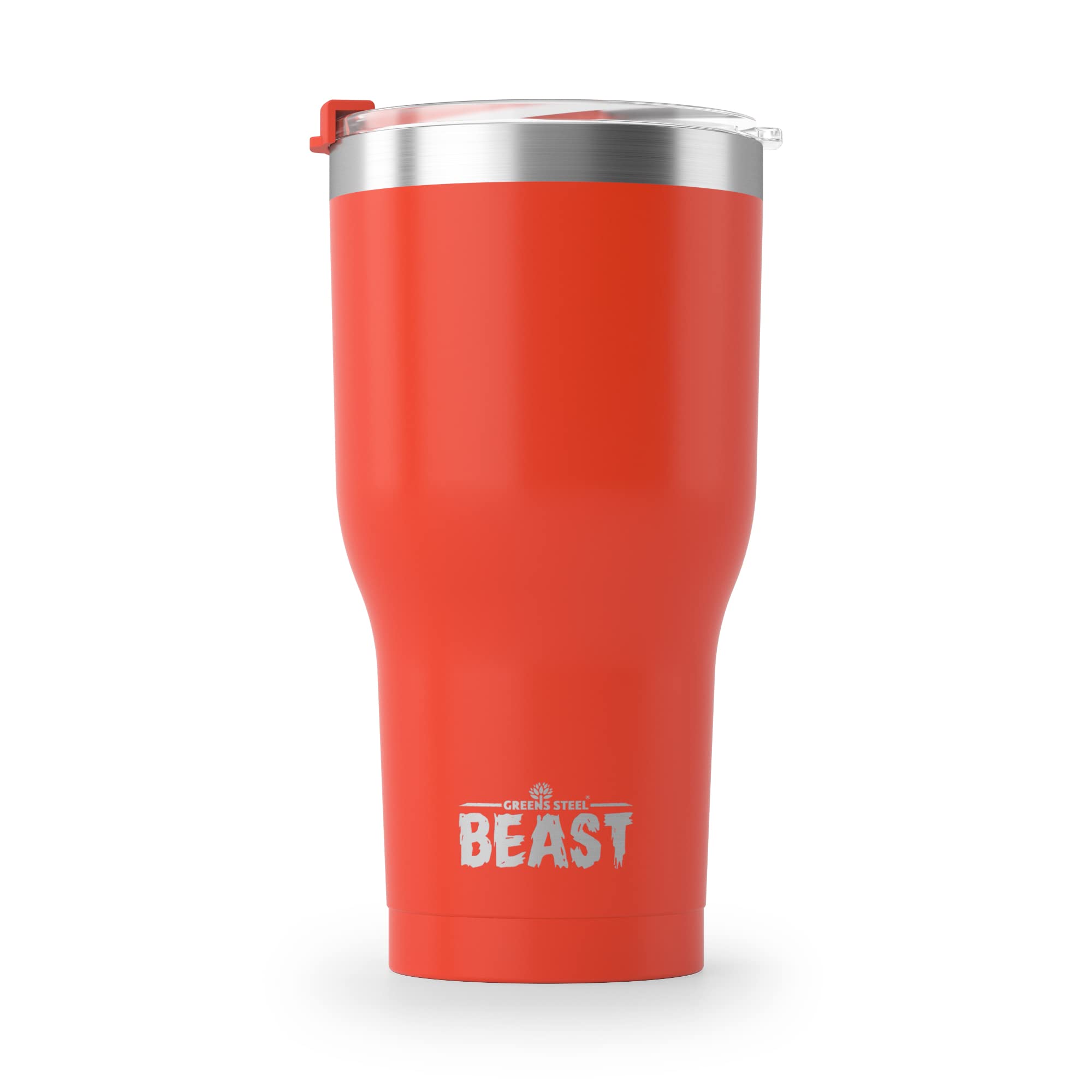 Beast 30 oz Tumbler Stainless Steel Vacuum Insulated Coffee Ice Cup Double Wall Travel Flask (Ladybug Red)