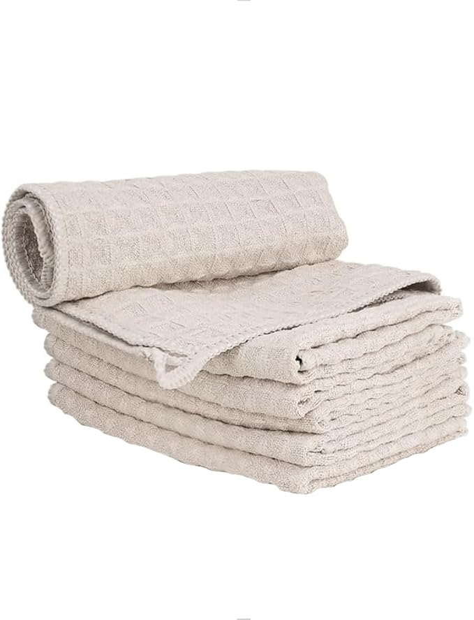 watchget 6 Pack Microfiber Espresso Barista Cleaning Towels