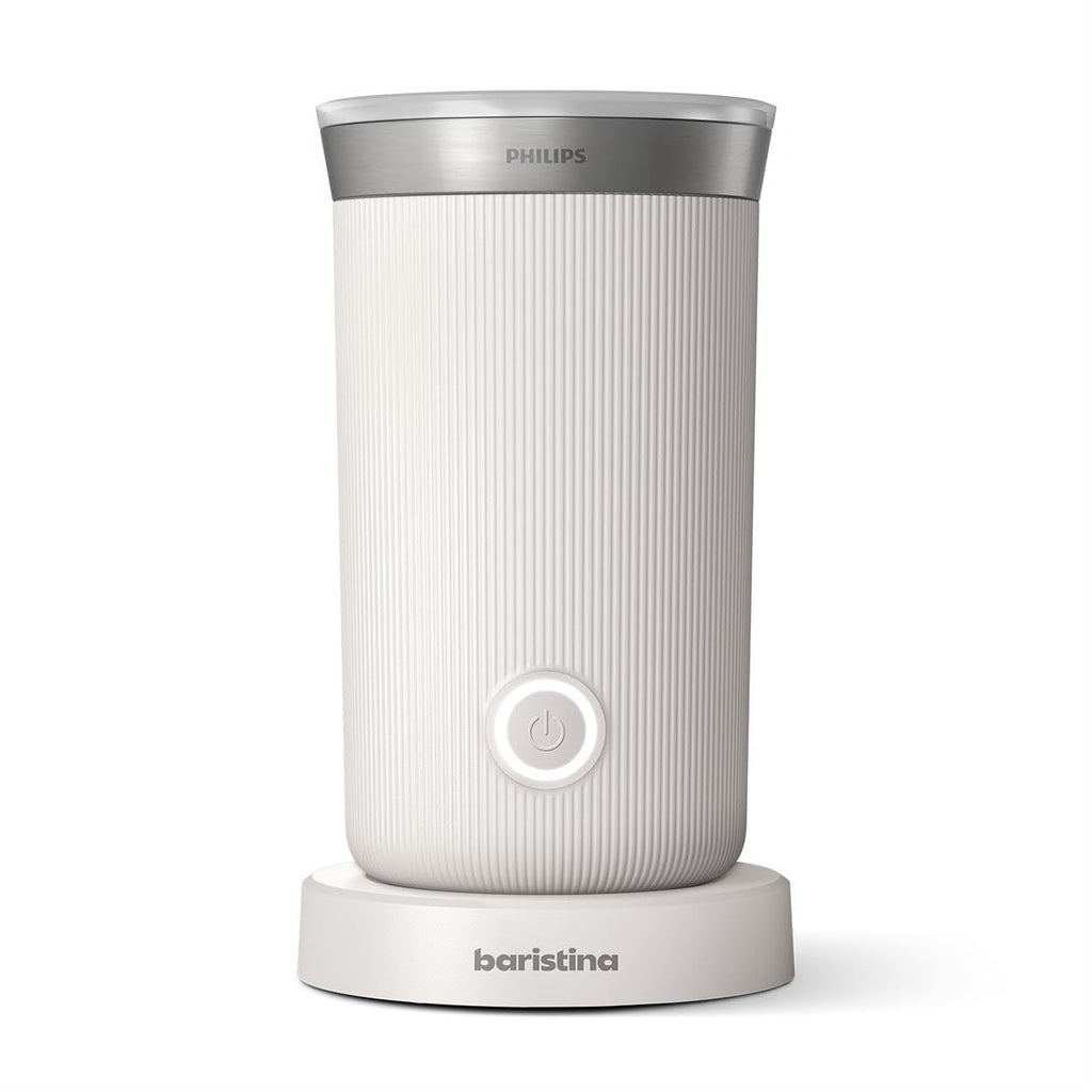 Philips Baristina Milk Frother - Foam milk perfectly. Hot and Cold. Dairy and Non-Dairy. Easy to Clean. for Philips Baristina Espresso Machines. Milky White (BAR311/00)