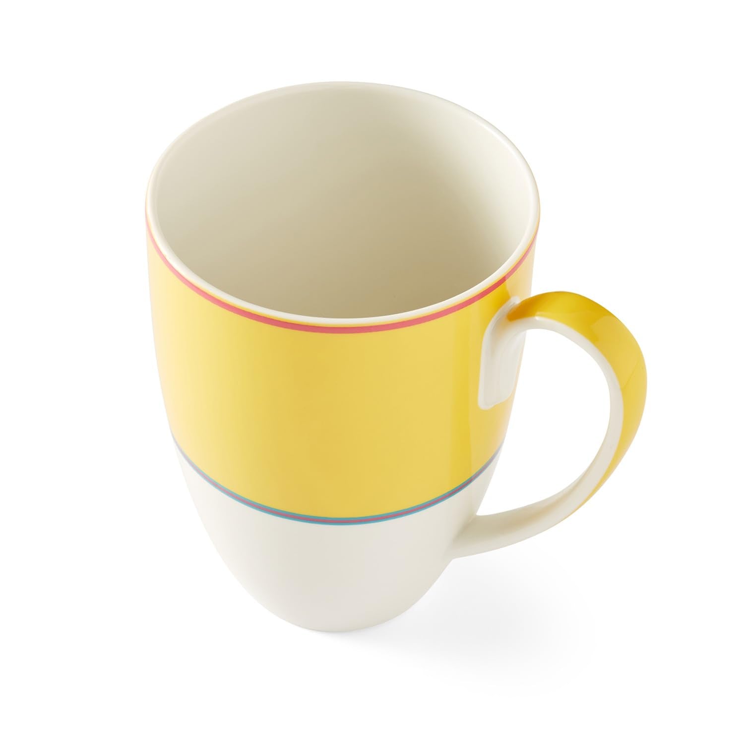 Spode Kit Kemp 17oz Calypso Mug | Vibrant Yellow | Porcelain | Dishwasher and Microwave Safe | For Coffee and Tea | Fabulous Gift | Home or Office Use